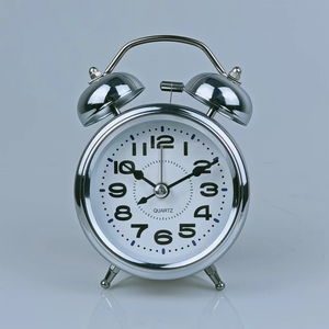 Retro bàn đồng hồ báo thức 3inch kim loại + ABS luminova kim hiển thị sóng phong trào chức năng báo lại - Product Image 2