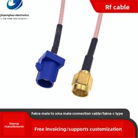 Câble RF universel Fakra mâle vers SMA mâle, connecteurs coaxiaux pour faisceau de câblage automobile, câble radio GPS pour voiture