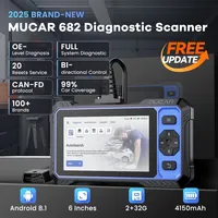 Outil de diagnostic automobile MUCAR 682 2026, scanner OBD2, lecteur de codes de réinitialisation pour tous les systèmes (20+), lecteur de codes de réinitialisation