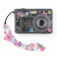 Appareil photo compact vintage 4K avec écran 2,7 pouces, 48MP, pour vlog et photos, coque transparente translucide, idéal pour les étudiants - Prix de gros