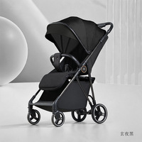 Poussette bébé en fibre de carbone, pliage facile, quatre roues, absorption des chocs, sérigraphie, position assise et allongée, systèmes de voyage portables, 20 kg