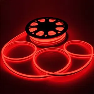 Silicone Waterproof Ultra Thin Mini LED Neon Rope Tube Light 6*12mm Led Flexible Neon 12V 24V 2835 SMD Warm White