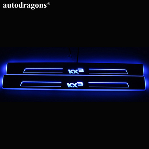 Autodragons 12V Plaque de seuil de porte LED dynamique séquentielle à défilement de couleurs RGB, éclairage de bienvenue pour toutes les voitures - Product Image 3