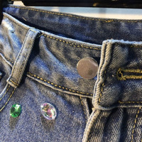 Shorts Bermuda en jean Lin pour femme, extensibles, taille haute, effet ventre plat, décontractés pour l'été