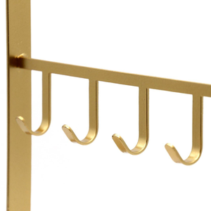 Présentoir suspendu moderne argenté et doré avec décoration de vitrine, support de rangement pour bijoux pour mobilier de magasin - Product Image 4