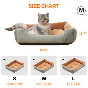 Высокое качество на заказ Большая Современная ортопедическая устойчивая к царапинам мягкая кошачья собака для домашних животных кровать для помещений - Product Image 4