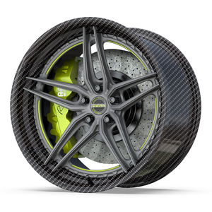 ล้อคาร์บอนไฟเบอร์ FORGED CT05 แบบสองชิ้น สีดำ น้ำหนักเบา ขนาด 20-22 นิ้ว 5x112/114.3/120/130 992 สำหรับ Huracan 488 - Product Image 1