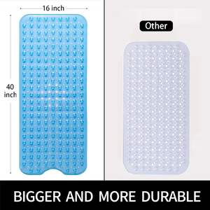 Tapis de massage antidérapant pour bain et douche, lavable en machine, écologique, en PVC inodore avec ventouses, idéal pour hôtels – Vente chaude - Product Image 4