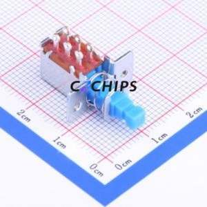 SPPJ225800 Pushbutton Switch Through hole Component (THT) Switch Double Pole Double Throw No Lock 100000 200mA - Product Image 2