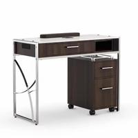 Mobilier de salon personnalisé en usine table unique meuble de station d'ongles blanc table de manucure