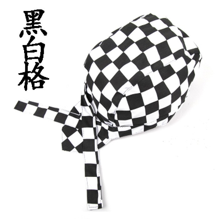 Chapeau de pirate [damier noir et blanc]