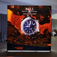 Mur d'affichage portable rétroéclairé SEG 10x10 léger en aluminium, montage sans outil, avec boîte à lumière intégrée