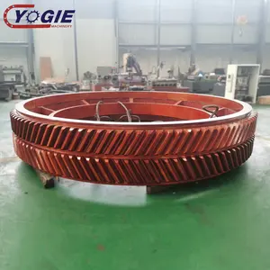 Large Diameter Iron Outer Gear Ring OEM Casting Double Helical Herringbone Bull Spur Tooth Gear Wheel