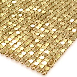 4Mm Kim Loại Tấm Phẳng Sequin Lưới Nhôm Tấm Vàng Màu Kim Loại Sequin Lưới - Product Image 3