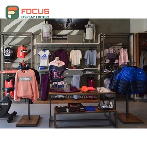 Latest Design Retail Outlet Metal Retail Shelving Concept Design Chain Clothing Store - Product Image 2