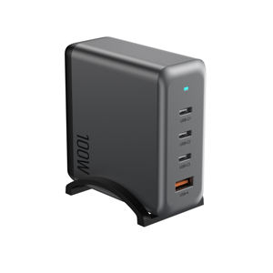 Station de charge de bureau multi-ports 100W GaN 3C1A haute vitesse, charge rapide PD, prise KR pour <span class=keywords><strong>téléphone</strong></span> portable, ordinateur portable, écouteurs - Product Image 1