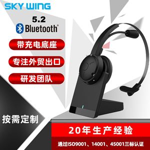 Levn <b>Wireless</b> Headset Over Ear With <b>Mic</b> For Call Center Customer Service - Product Image 5
