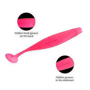 PVC de haute qualité en vrac, grande quantité de Stock, grande queue en T, appâts de pêche souples écologiques, <span class=keywords><strong>combo</strong></span>, expédition rapide, pêche à l'extérieur - Product Image 2