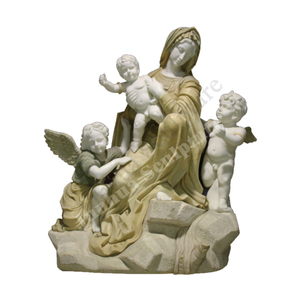 <span class=keywords><strong>Escultura</strong></span> clásica Natural <span class=keywords><strong>de</strong></span> mármol blanco <span class=keywords><strong>de</strong></span> St Francis estatua - Product Image 4