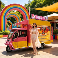 Food Truck Personnalisable en Acier Inoxydable pour Bonbons et Entreprises Extérieures dans les Parcs
