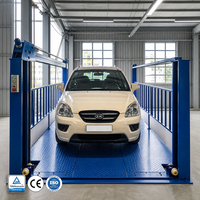 Ascenseur de voiture vertical à quatre poteaux approuvé CE ascenseur de voiture hydraulique à 4 poteaux