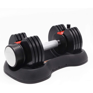 Bộ Tạ Quả Tạ Quả Tạ Có Thể Điều Chỉnh Trọng Lượng 5- 25 Pound Tạ Nâng Tạ Tay Cầm Bằng Kim Loại Chống Trượt Kèm Khay - Product Image 4