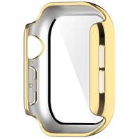 Film de protection d'écran en verre trempé, coque de protection pour Apple Watch S12 42mm 46mm, étui de protection pour montre intelligente en PC rigide