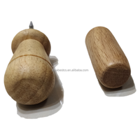 Pique-glace en acier inoxydable avec manche en bois, outil de bar, outil à cocktail