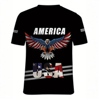 T-shirt en maille polyester personnalisé pour homme, imprimé avec lettres, tendance, à manches courtes, vente chaude d'été, col ras du cou, directement de l'usine, OEM