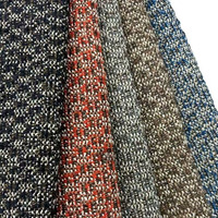 Tissu Tweed Classique Tissé en Mélange Laine et Polyester Teint en Fil pour Sacs, Robes et Vêtements