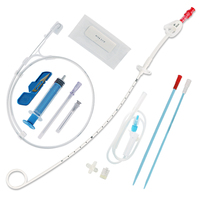 Kit de cathéter à double lumen de haute qualité sac de cathéter pour hémodialyse vétérinaire Offre Spéciale cathéter de dialyse à triple lumen