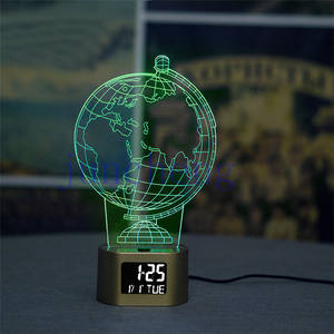 <strong>2023</strong> Customized Clock Luminous Quartz Clock Lighted Dial <strong>Wall</strong> Clock With Acrylic Night Light for Home Decoration - Product Image 1