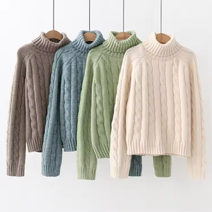 Nouveau <span class=keywords><strong>Pull</strong></span> Jacquard Tricoté à <span class=keywords><strong>Col</strong></span> Montant et Découpes pour <span class=keywords><strong>Femme</strong></span> Hiver 2026 – Vente en <span class=keywords><strong>Gros</strong></span> - Product Image 2