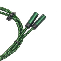 Cable de Audio Trenzado Chapado en Oro de Tipo C a 3.5mm con Micrófono para Altavoz y Auriculares de Computadora Portátil 2 en 1