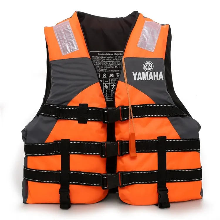 Nuevo venta personalizada adulto extranjero trabajo portátil oxford piscina yamaha vida chaquetas chaleco de seguridad Sola la vida militar chaleco