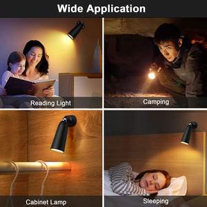 Lámparas de Pared LED Inteligentes RGB, Apliques de Pared con Rotación de 360°, Regulación Continua, Control Táctil por Aplicación, Luces de Pared Inalámbricas para Interiores - Product Image 3