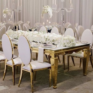 Chaise de banquet et de <span class=keywords><strong>mariage</strong></span> empilable en métal Louis à dossier rond, pour hôtel, restaurant, mobilier d'extérieur commercial de luxe – Offre spéciale - Product Image 4