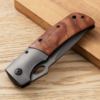 Couteau pliant 3Cr13 gris avec revêtement en titane, outil de camping en plein air EDC