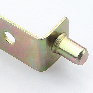 Charnière d'angle rotative à sept caractères pour meuble à chaussures, axe en fer supérieur et inférieur, jaune, design moderne et simple, durable et facile à installer - Product Image 1
