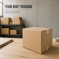 Boîtes d'expédition carrées en carton ondulé 3 plis robustes en gros, en stock, boîtes de déménagement plates personnalisées pour l'emballage e-commerce