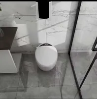 Toilette intelligente avec bidet intégré, ouverture automatique, fonction vocale et chasse d'eau automatique