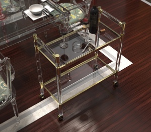 Vendita calda Personalizzabile di Rotolamento del <span class=keywords><strong>Carrello</strong></span> Liquore Acrilico <span class=keywords><strong>Carrello</strong></span> Oro Acrilico Bar <span class=keywords><strong>Carrello</strong></span> - Product Image 3