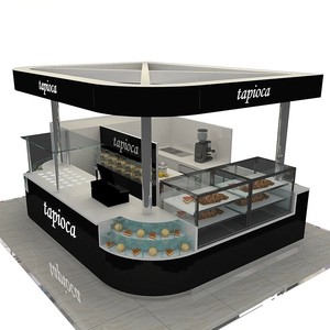 Design di Piccola Caffetteria, Allestimento Interno di Negozio di Caffè, Espositore di Alta Qualità per Caffetteria - Product Image 6