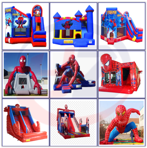 منزل كبير لارتداد سبايدرمان للأطفال قابل للنفخ مع منفاخ من مادة PVC نموذج قفز شحن بحري - Product Image 6