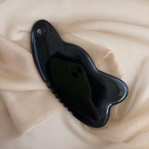 Dégagement Gua Sha outil noir céramique soulagement de la douleur Drainage lymphatique visage corps grattoir masseur pour épaule cou bras mollet - Product Image 2