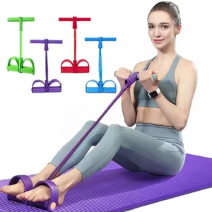 Ma thuật Yoga bốn-ống đạp pullers khỏe mạnh ABS và nạc Chân đàn hồi dây đeo cho tập thể dục tập thể dục ban nhạc - Product Image 1