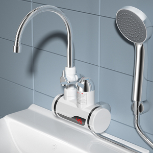 Ensemble de douche pluie blanc pour salle de bain avec mitigeurs et <span class=keywords><strong>robinet</strong></span> mural - Product Image 3