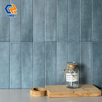 Azulejos de Porcelana Zellige Marroquíes Modernos Hechos a Mano de 60x240mm, 8mm de Grosor, Pulidos, Personalizados para Revestimiento de Cocina, Baño y Paredes
