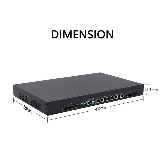 High Performance PfSense DCI Gateway Xeon E5 2696 V4 44Threads Dual 200G Fiber 1U Rack-Mount Firewall VPN Server Wireless Stock