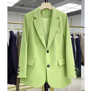Setelan <span class=keywords><strong>Blazer</strong></span> wanita, mantel kasual lengan panjang longgar wanita - Product Image 1